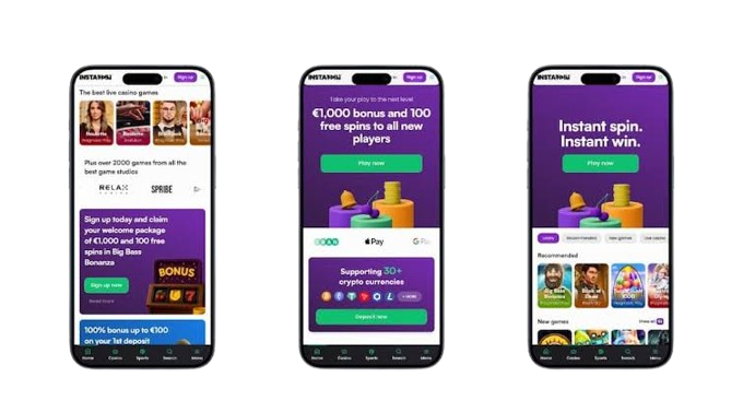 Instaspin Casino App-schermafbeelding